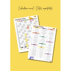 Caderno de Registos do Professor - tema florido