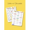 Caderno de Registos do Professor - tema florido