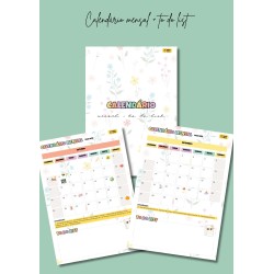 Caderno de Registos do Professor - tema florido