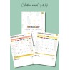 Caderno de Registos do Professor - tema florido