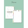 Caderno de Registos do Professor - tema florido