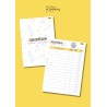 Caderno de Registos do Professor - tema florido