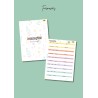 Caderno de Registos do Professor - tema florido