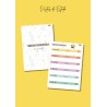 Caderno de Registos do Professor - tema florido