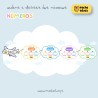 Classes e ordens dos números - avião e nuvens para afixar
