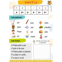 Caderno de Leitura - Letras do Alfabeto