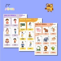 Cartas de Mímica - Animais,...