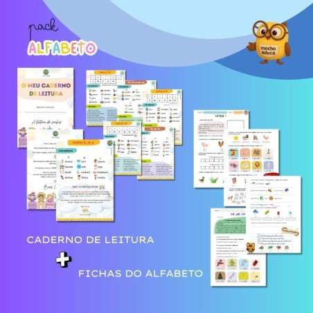 Caderno de Leitura + Fichas de Consolidação do alfabeto
